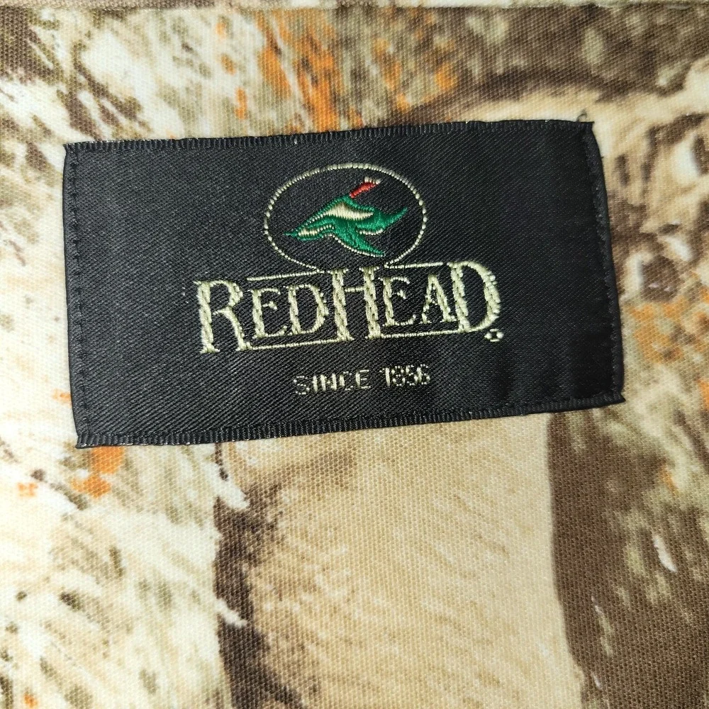 RedHead Short Sleeve Button Down Shirt‎ Men's Size 4X Deer Hunting Outdoor